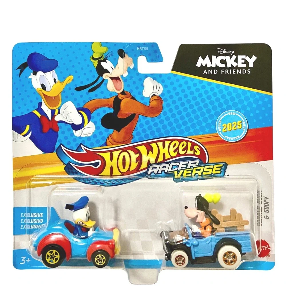 DONALD DUCK & GOOFY Disney Hot Wheels Racer Verse Character Cars